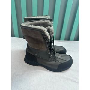 UGG BUTTE MEN WINTER BOOTS LEATHER METAL US 10